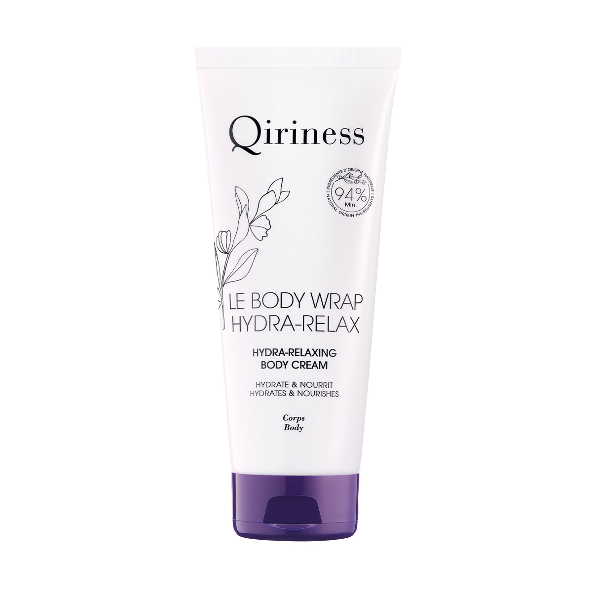 Уцінка! Зволожувальний регенерувальний крем для шкіри тіла Qiriness Hydra-Relaxing Body Cream, 200 мл